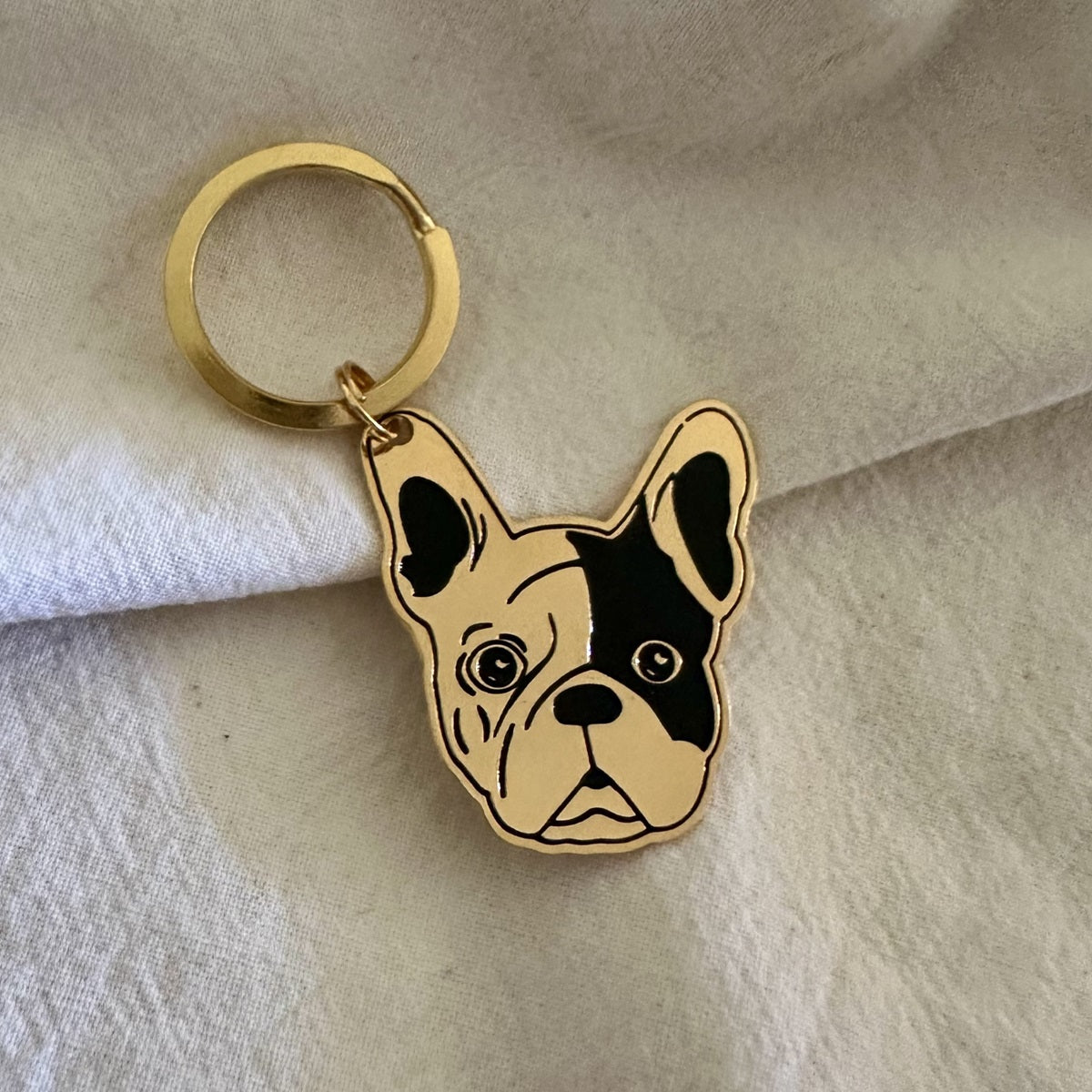 Llavero Frenchie pirata