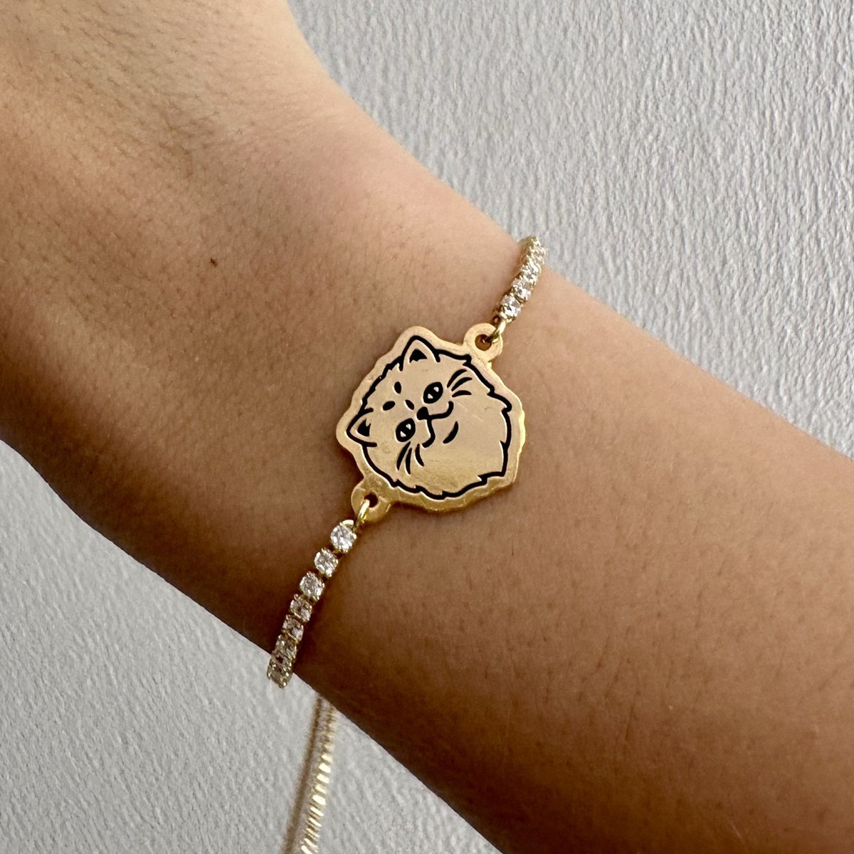 Pulsera Gato persa murano