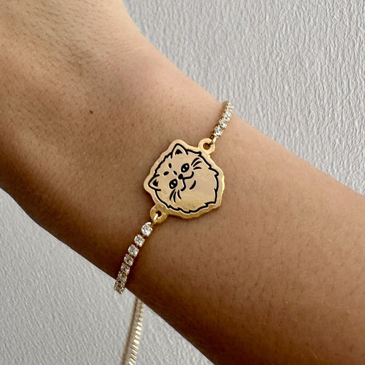 Pulsera Gato persa murano